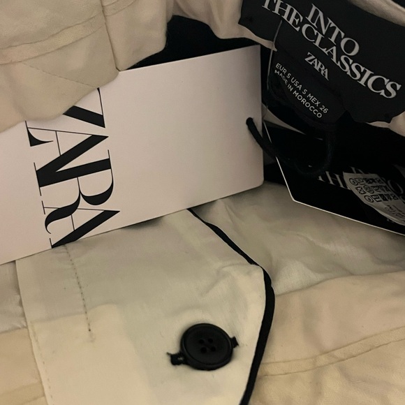 NWT/ZARA INTO THE CLASSICS COLLECTION BLACK HIGH WAISTED PLEATED PANTS SZ: S - Picture 14 of 16